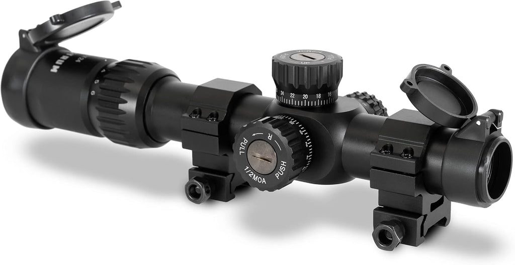 1-6x24 First Focal Plane Rifle Scope with Illuminated MOA Reticle U8043