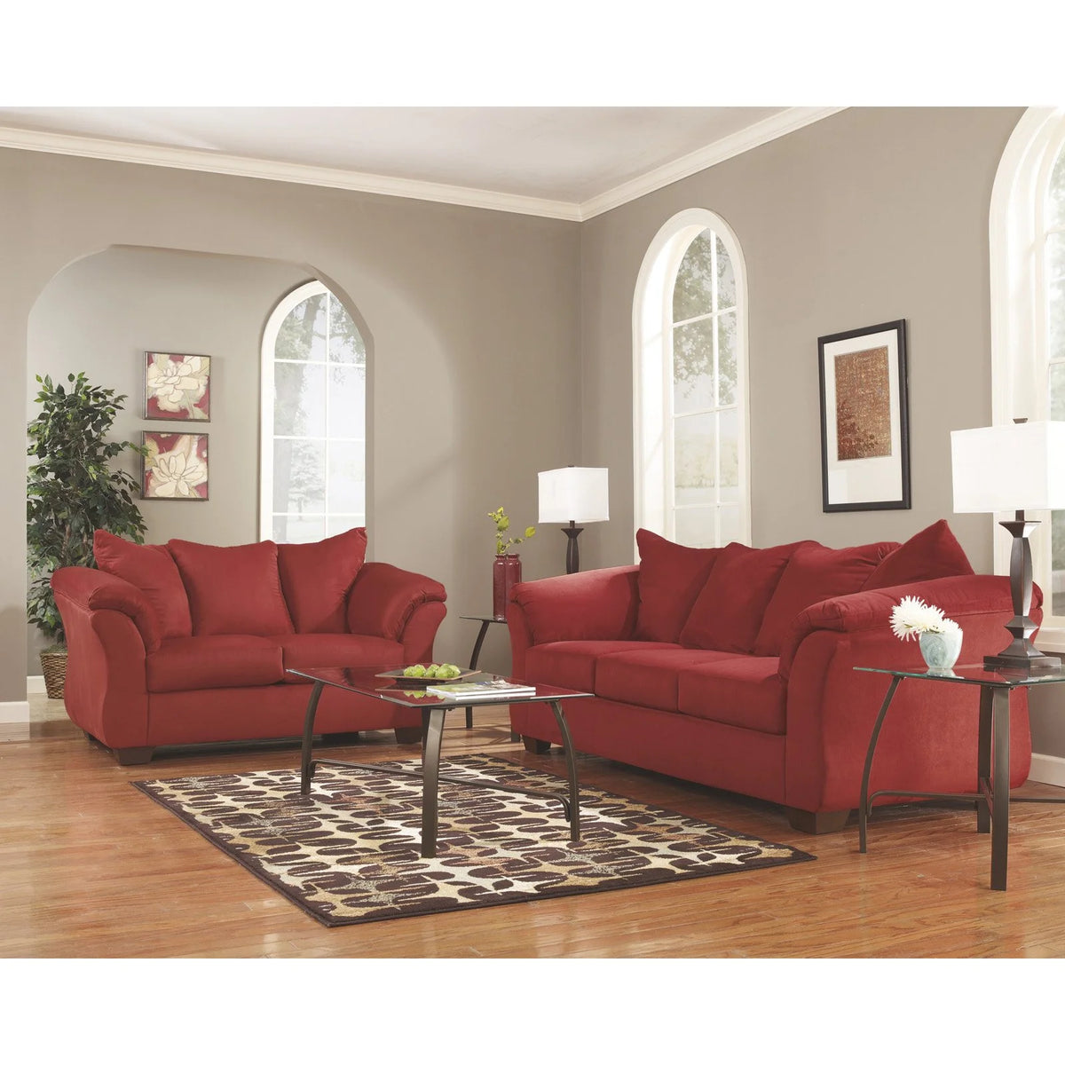 Blue Loveseat R856