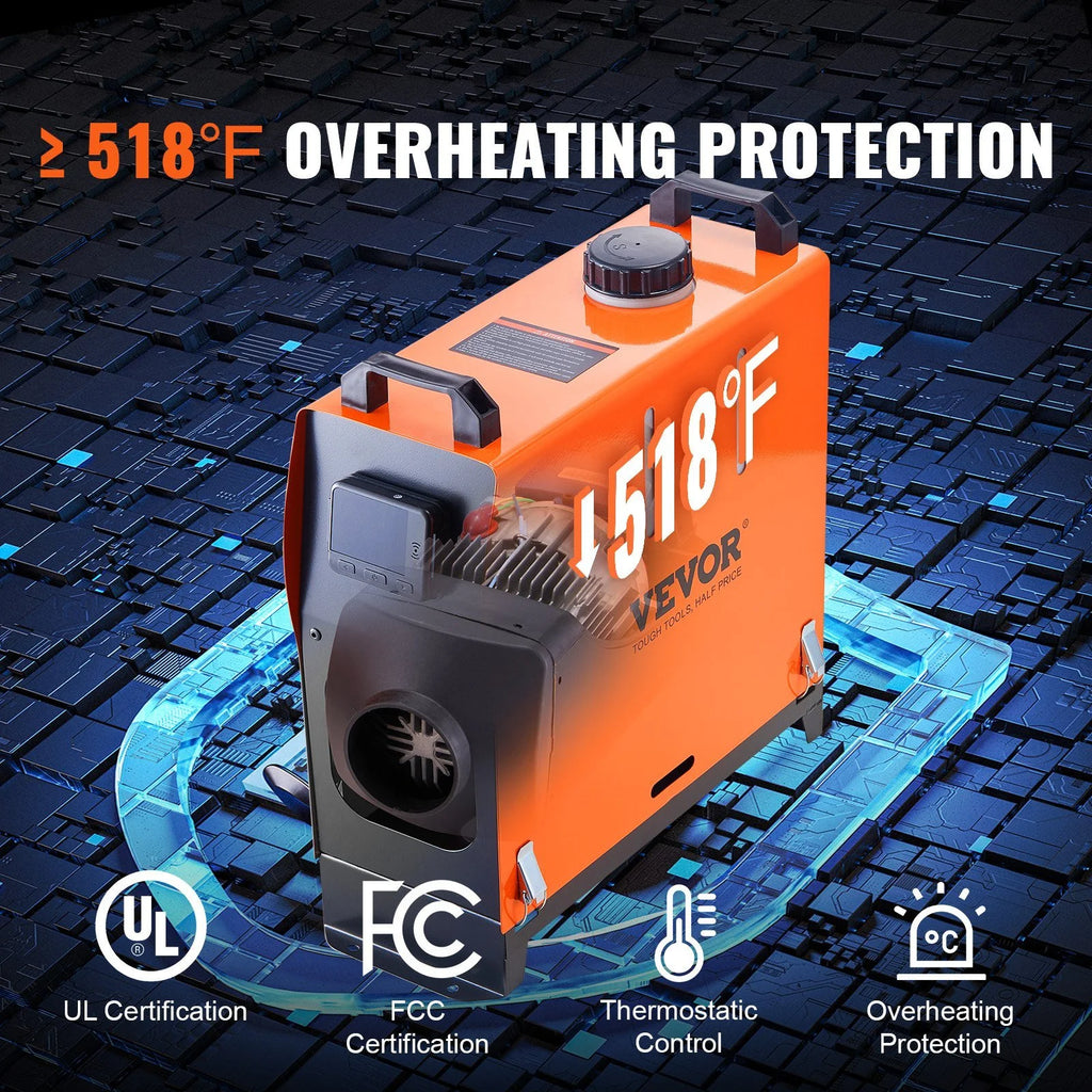 12V 5KW Diesel Air Heater with Remote Control and LCD Q714570