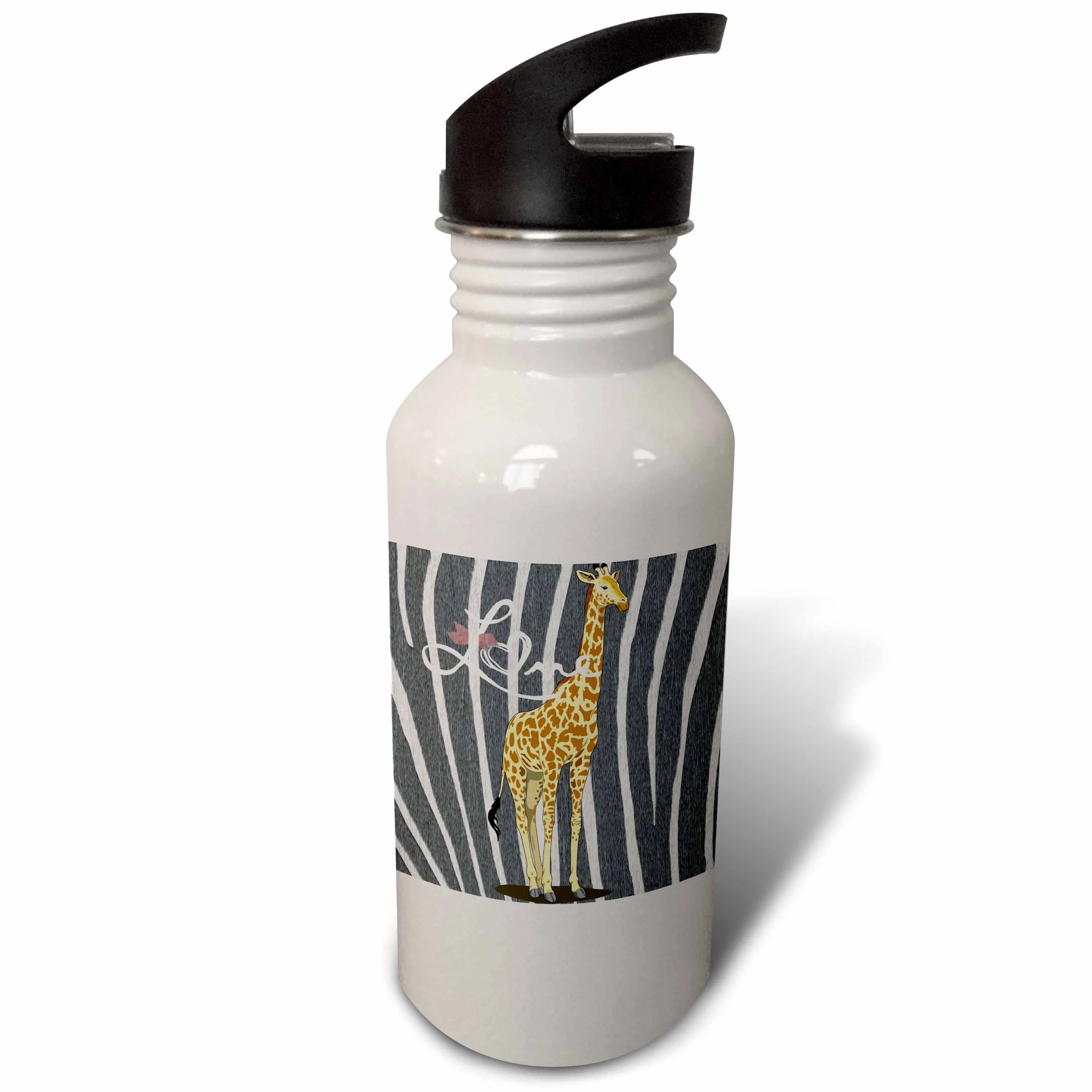 Zebra Print Giraffe Sports Water Bottle Z421230
