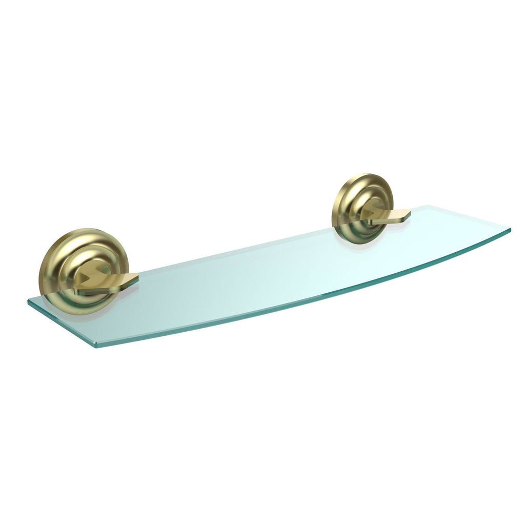 18x22 Glass Shelf Satin Brass J6890