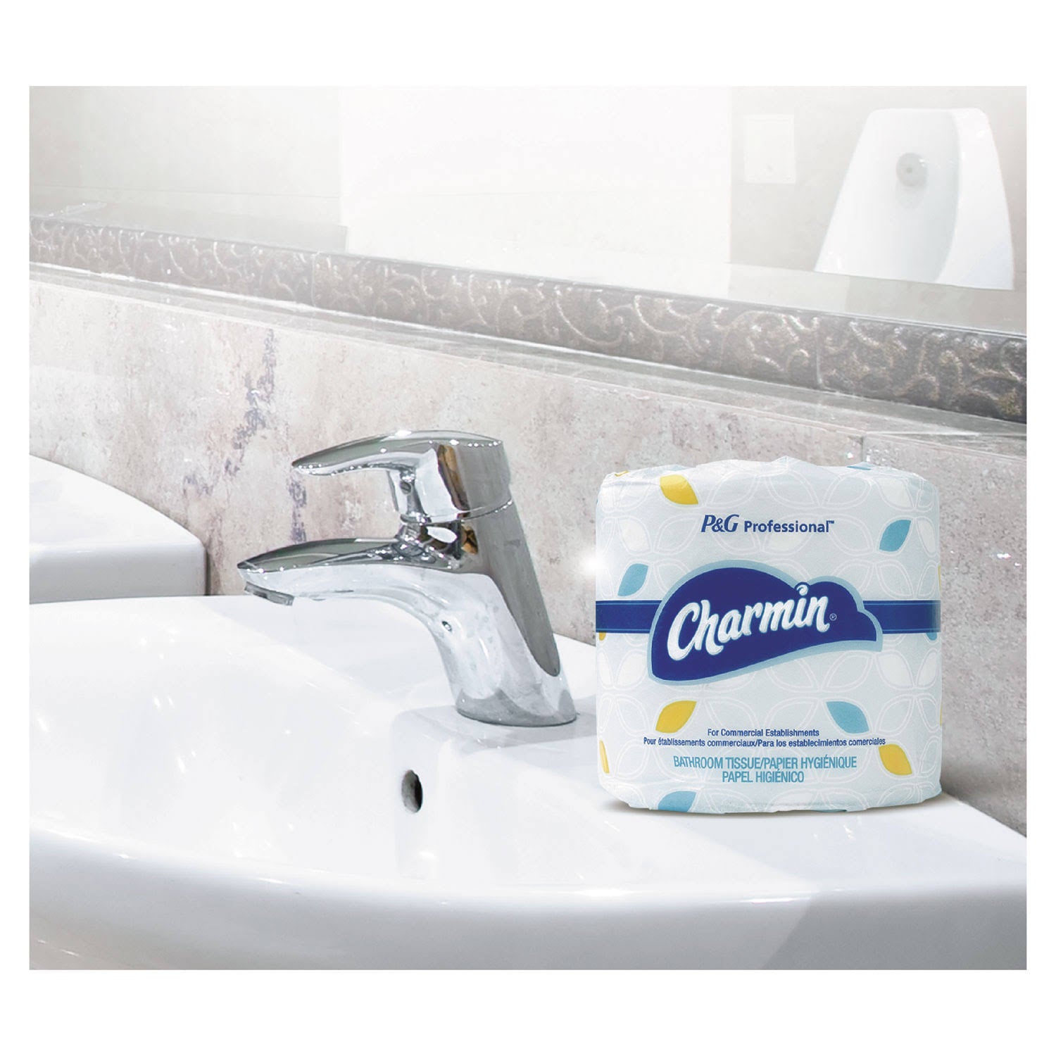 2-Ply White Bathroom Tissue, 450 Sheets/Roll, 75/Carton T8258