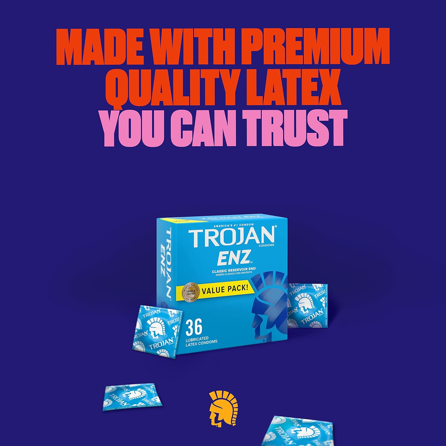 36 Count Lubricated Latex Condoms F658