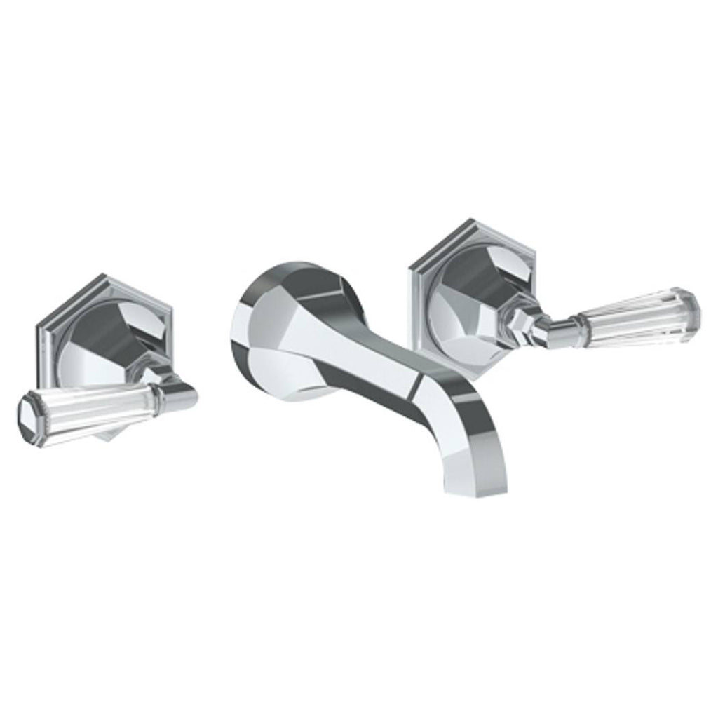 Satin PVD Brass Wall Mounted 3 Hole Lavatory Set D5057