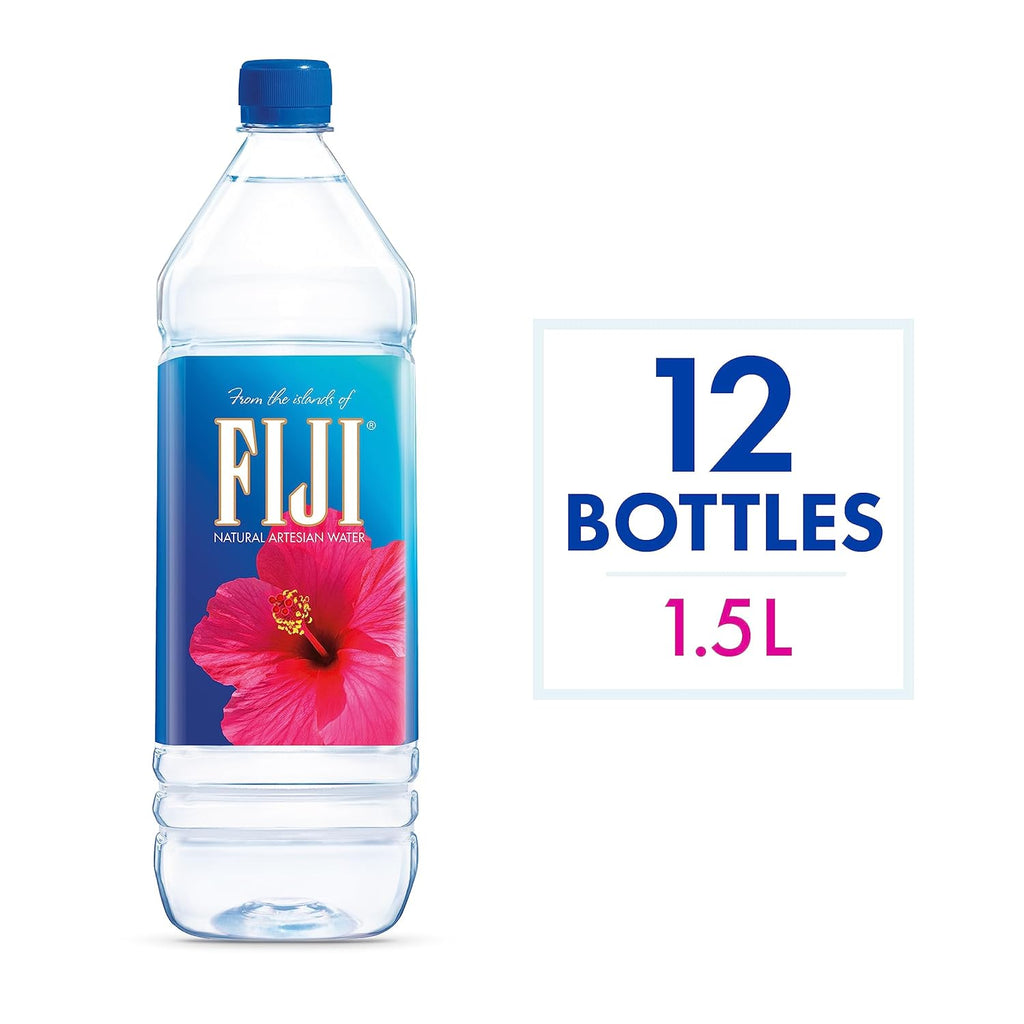 Natural Artesian Bottled Water 1.5 Liters / 50.7 Fl Ounce (Pack of 12) E1892