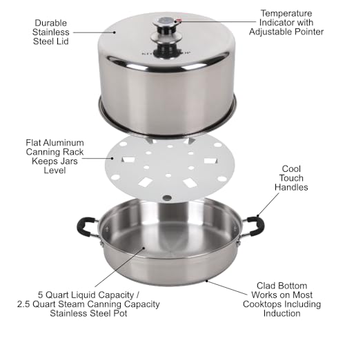 Stainless Steel Steam Canner with Temperature Indicator C66515