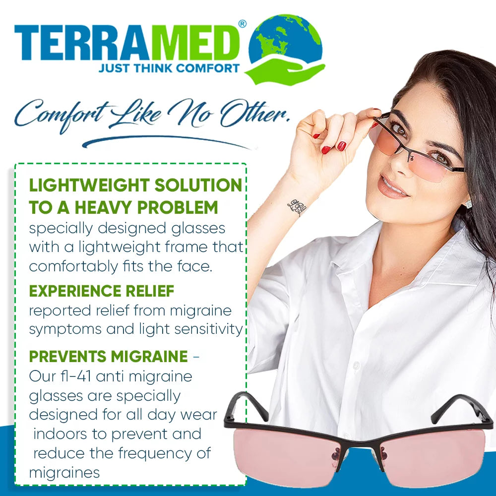 Migraine Glasses FL-41 for Light Sensitivity X3968
