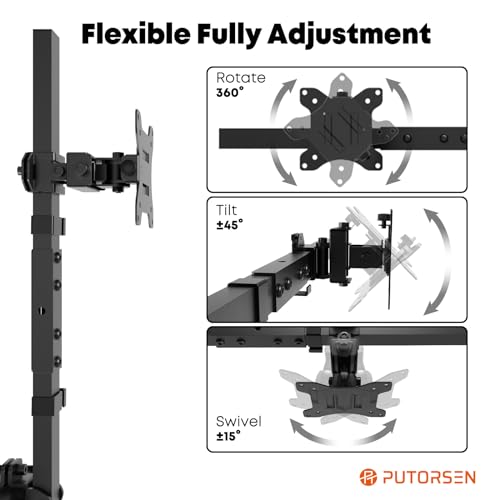 Black Dual Monitor Wall Mount, VESA 75x75/100x100mm R860