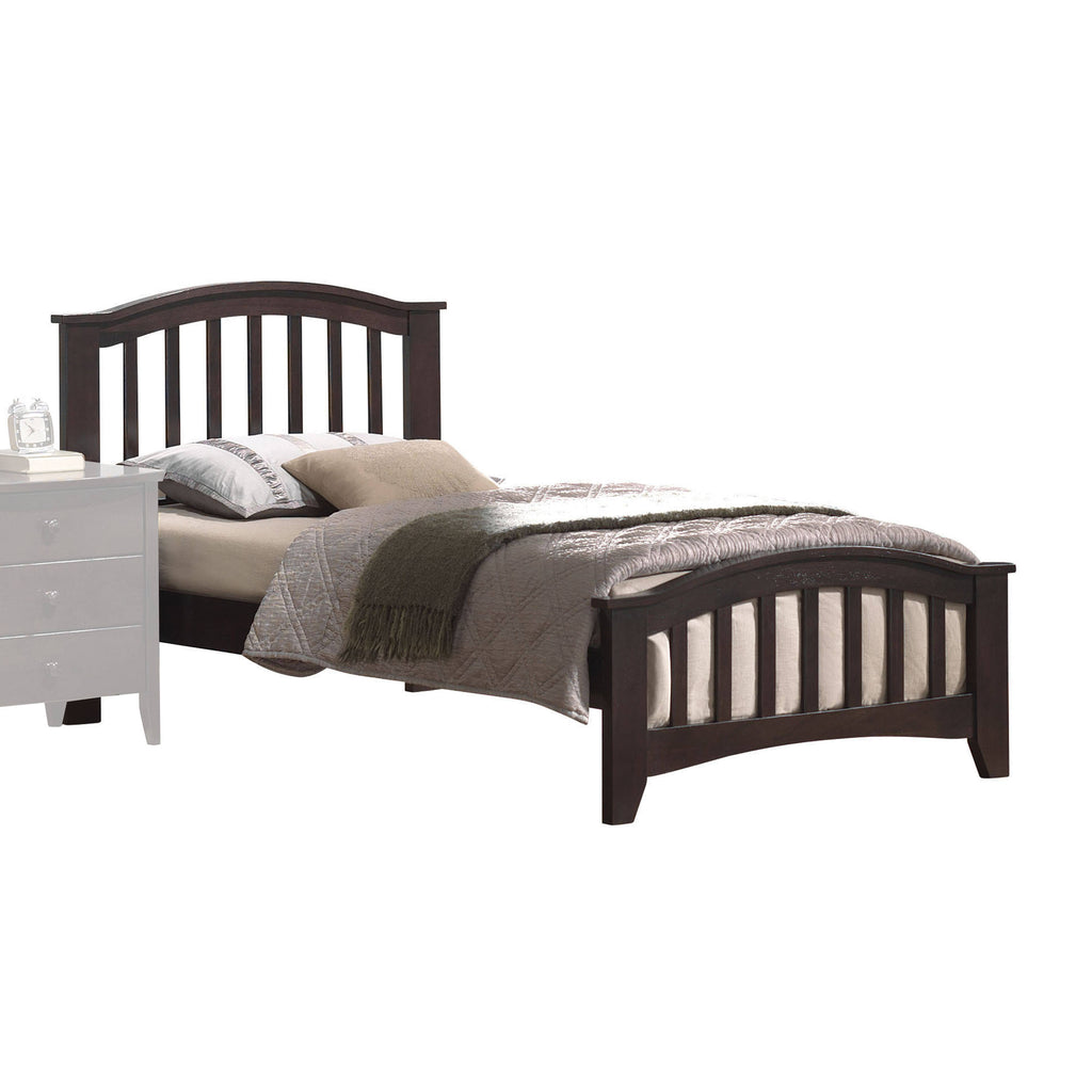 Dark Walnut Full Bed E377