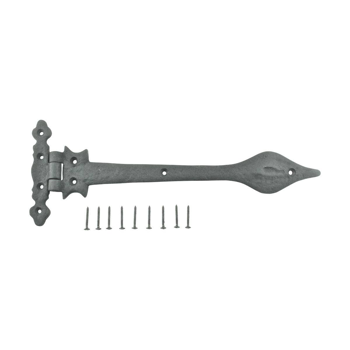 8 Strap Hinges Wrought Iron Spear Tip 11-3/4x22 Z8063