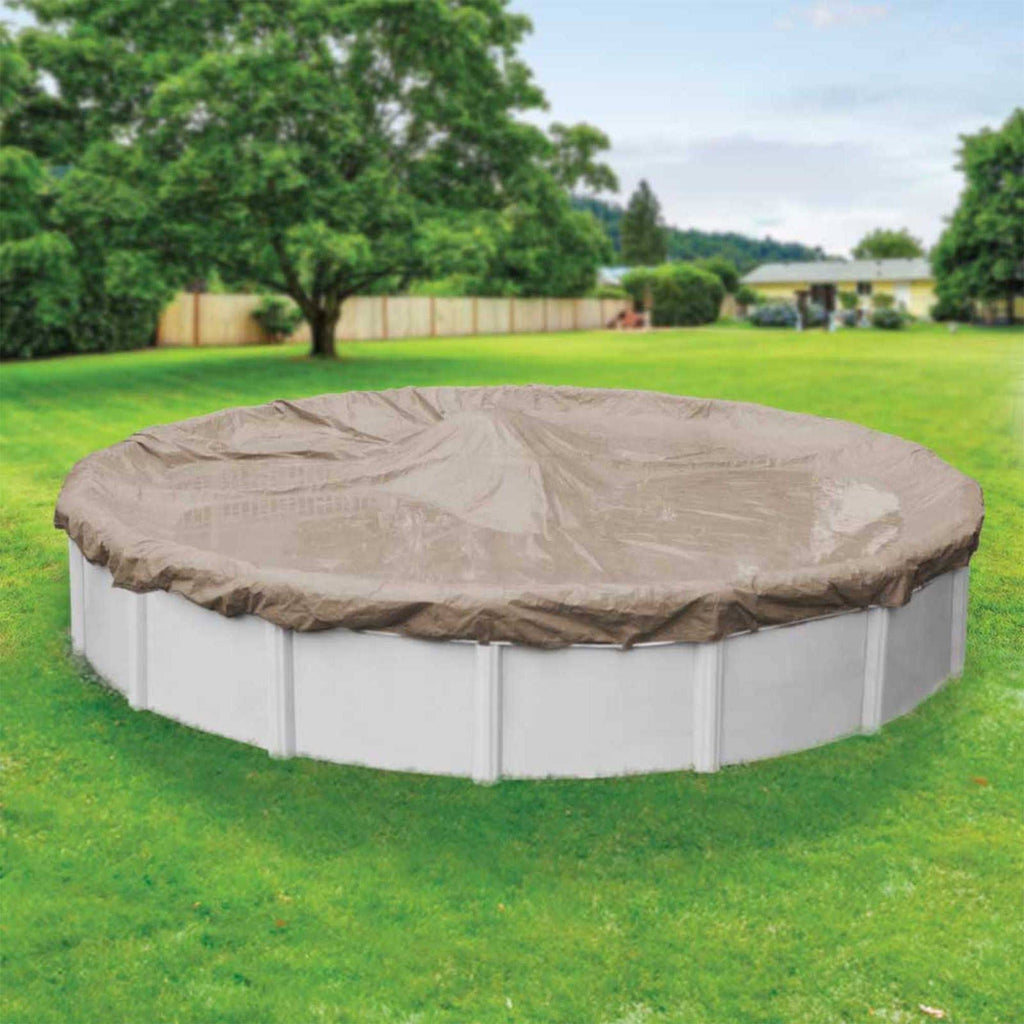 Sandstone Winter Cover for 24-Foot Round Above-Ground Swimming Pool H844708