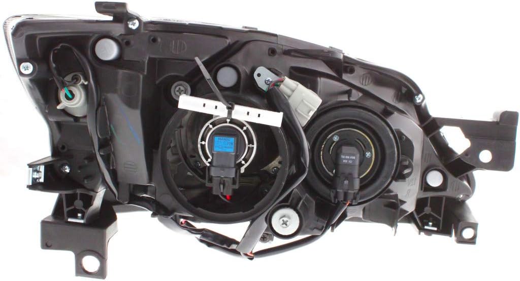Pair Black Housing Headlight for Subaru Impreza 2008-2011 A44932