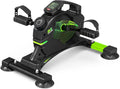 Under Desk Bike Pedal Exerciser Magnetic Mini Exercise Bike Stationary Cycle with Carpet B837193