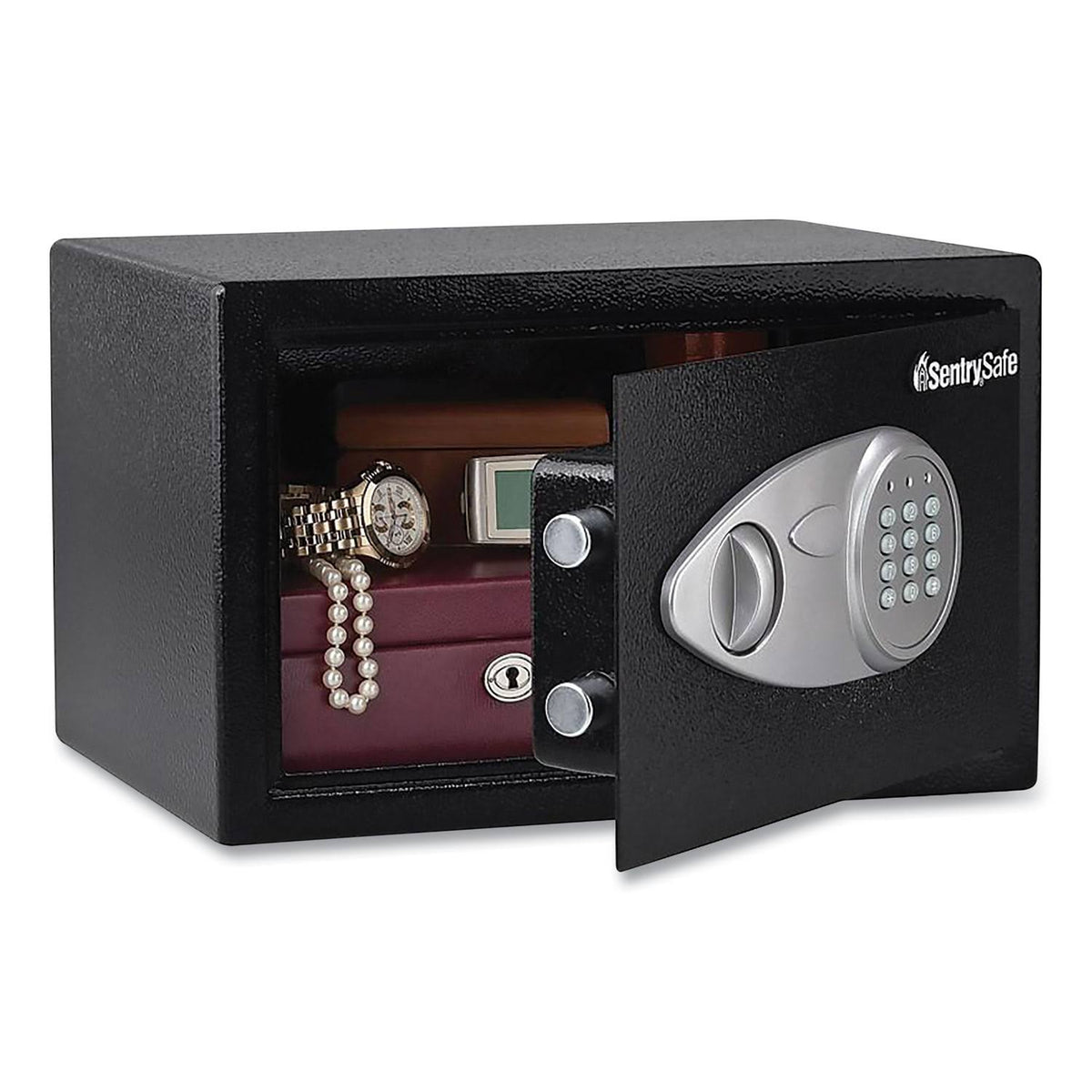 Digital Security Safe, 0.58 Cu ft, Black/Silver S441