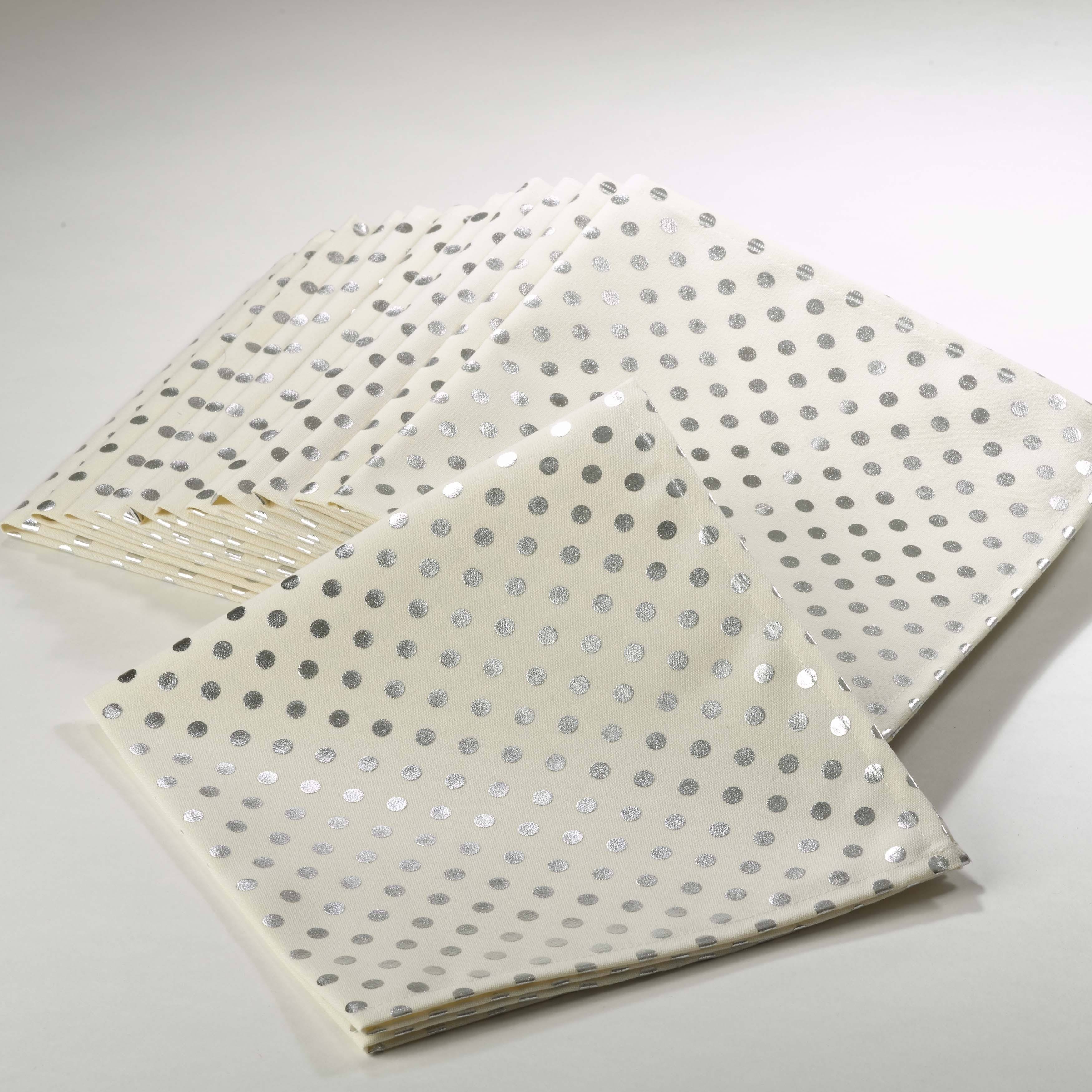 Silver Dot Napkin Citrus - Set of 12 U442