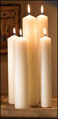 16x22 Large Diameter Plain End Candle Z239