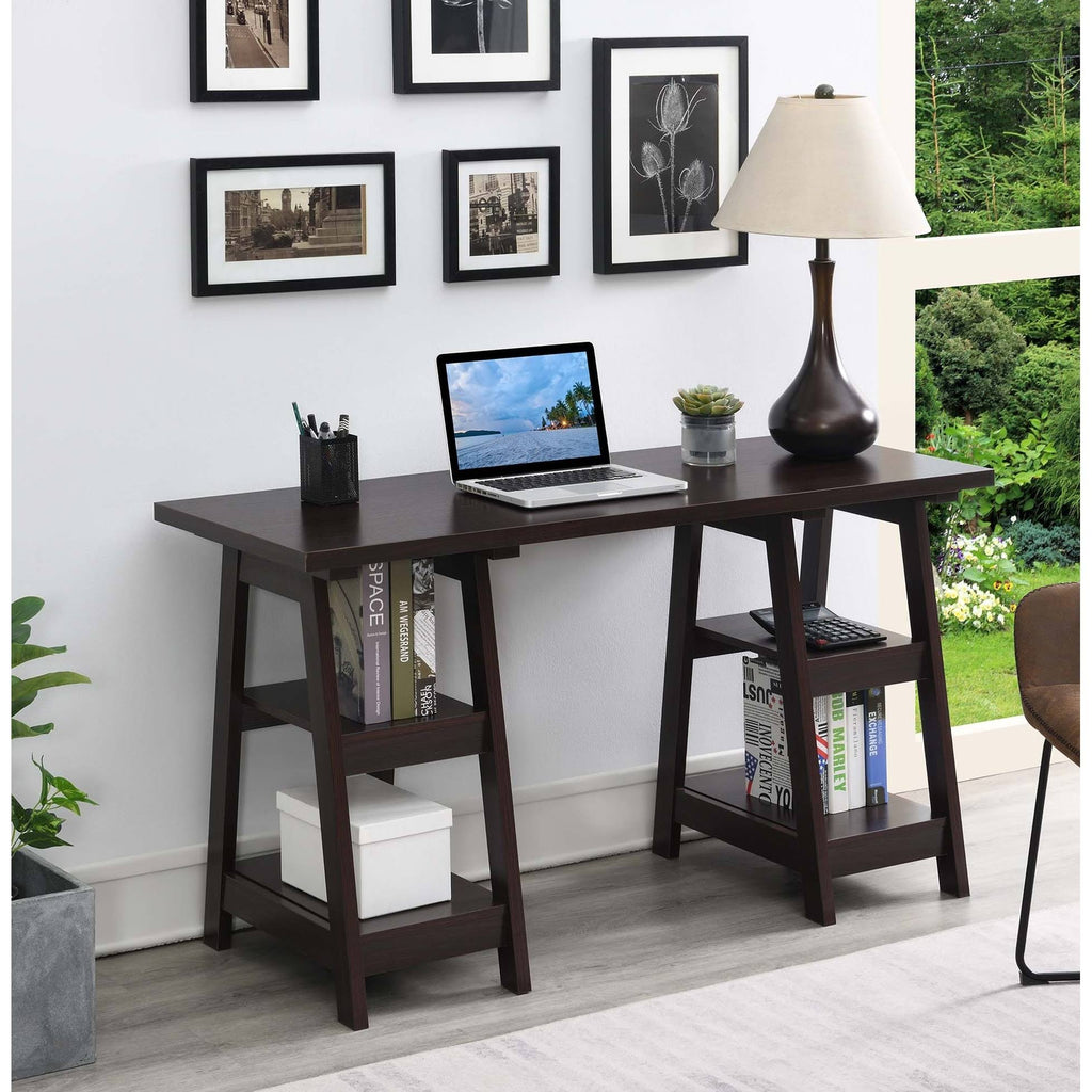 Pink Double Trestle Desk K9871