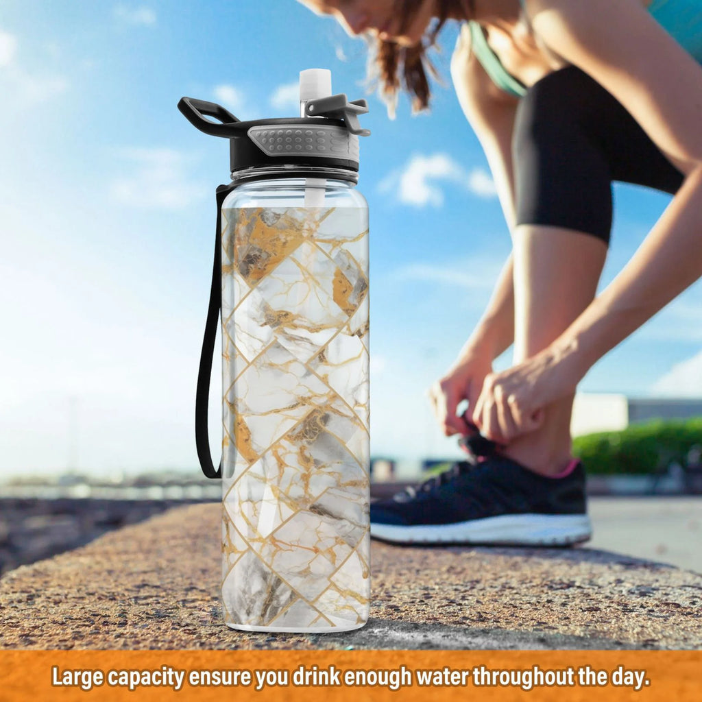 32oz Tritan Clear Water Bottle with Straw S59308