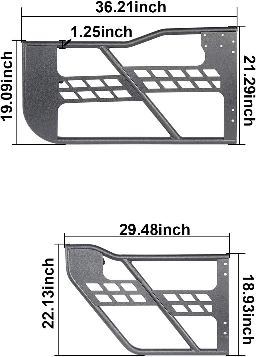 Steel Tube Summer Doors Front & Rear Kit for Jeep JL Wrangler & Gladiator JT 4-Door Z5457