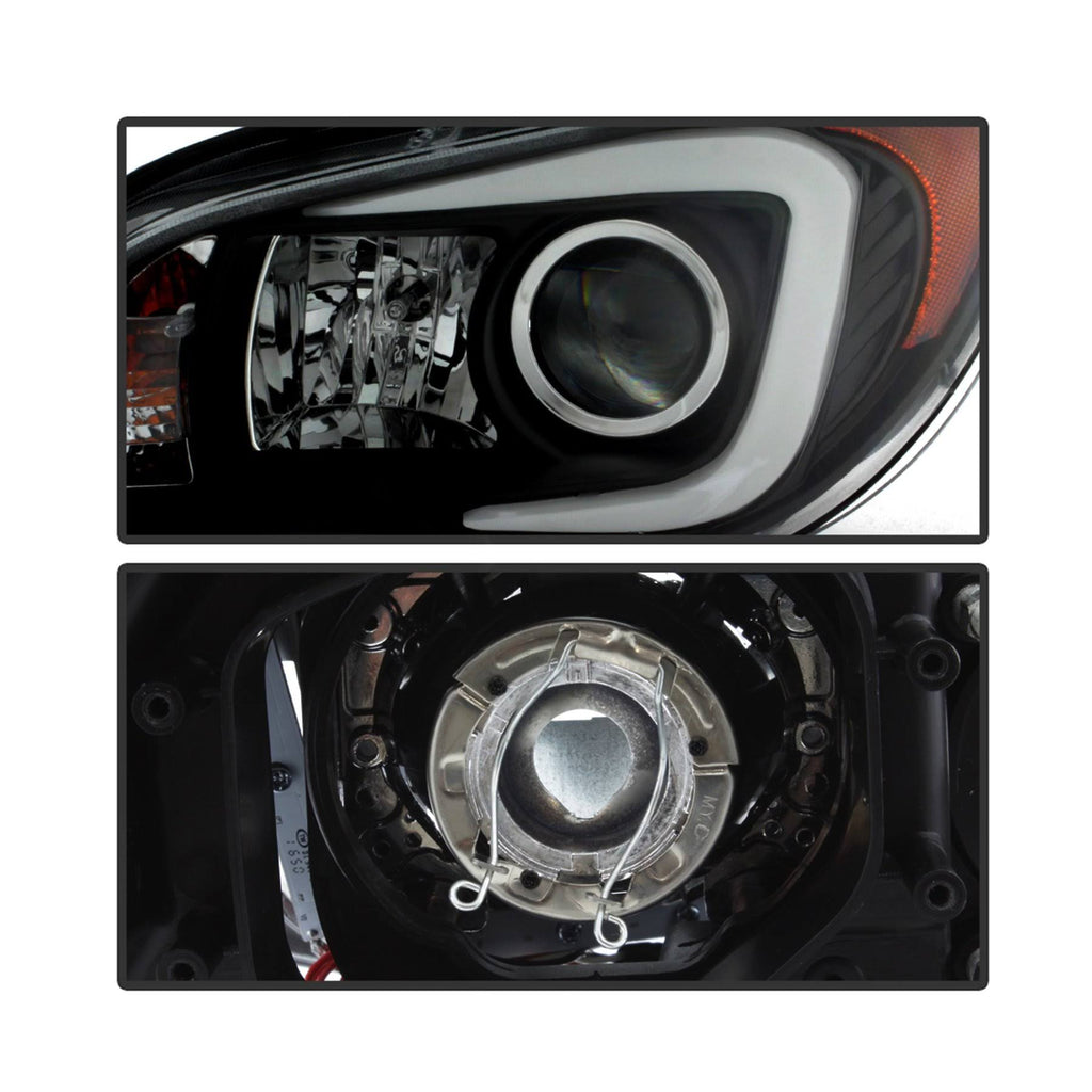 Black DRL LED Projector Headlights K9999