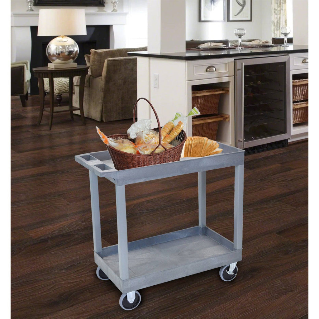 2 Tub Shelf Cart Gray N4983