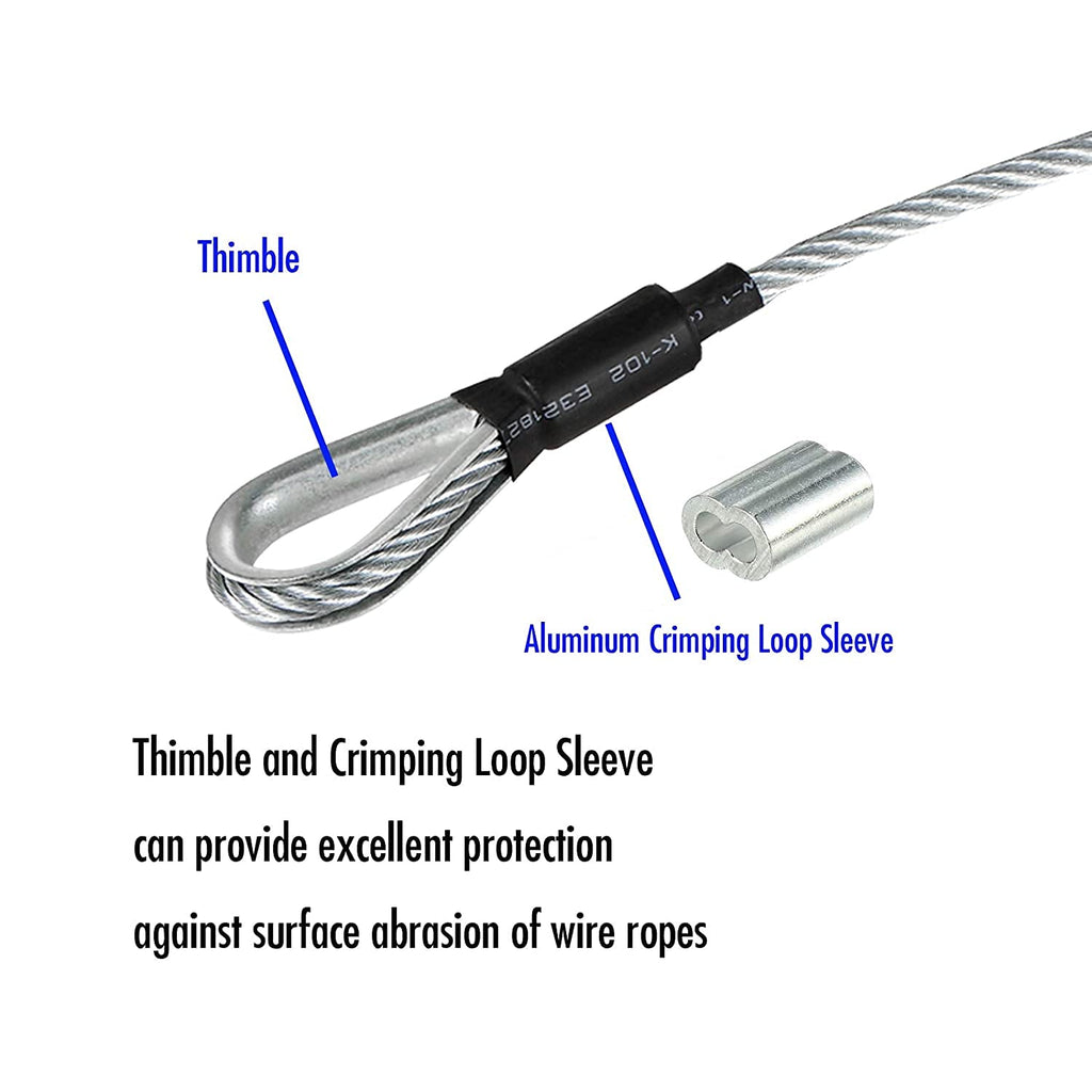Galvanized Steel Zipline Cable 150 FT R8599