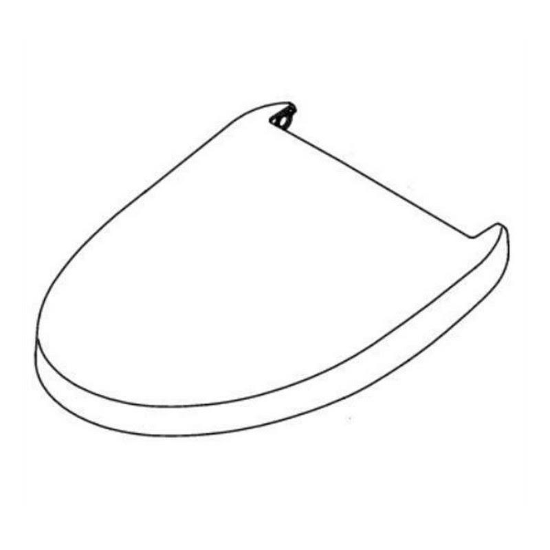 Elongated Beige Lid Assembly M55207