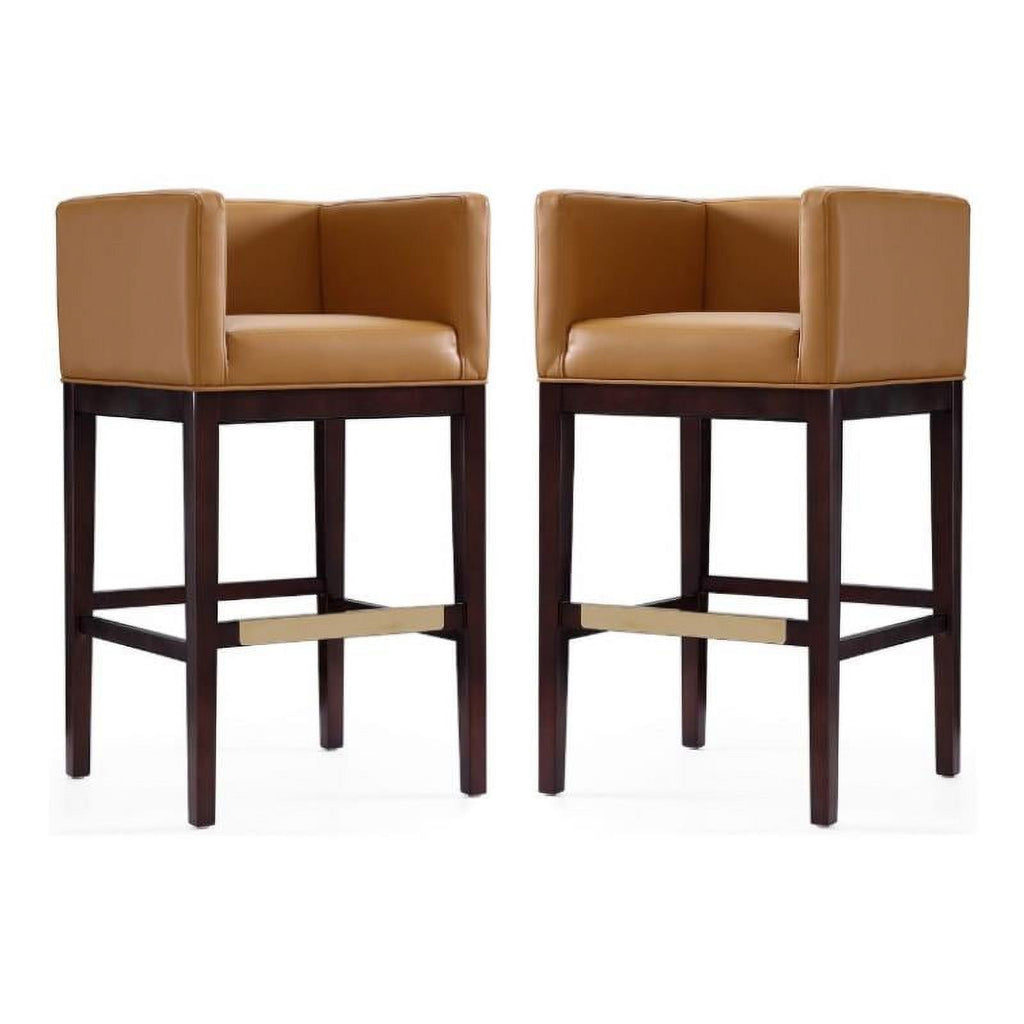 Faux Leather Barstool Set of 2 K26304