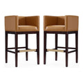 Faux Leather Barstool Set of 2 K26304