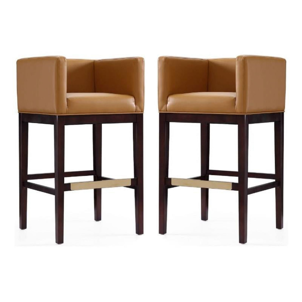 Faux Leather Barstool Set of 2 K26304
