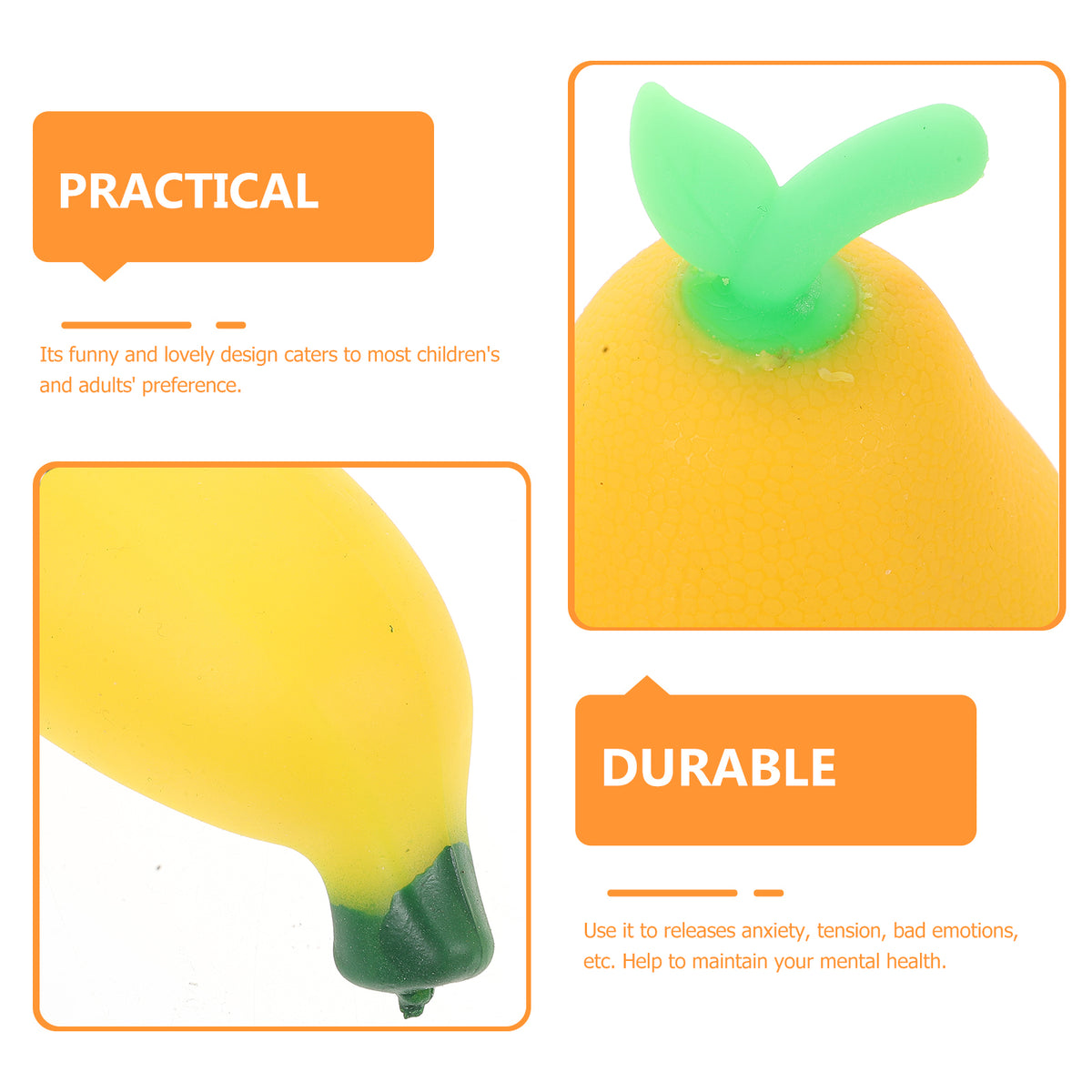 4 Pcs Fruit Squeeze Balls H7235