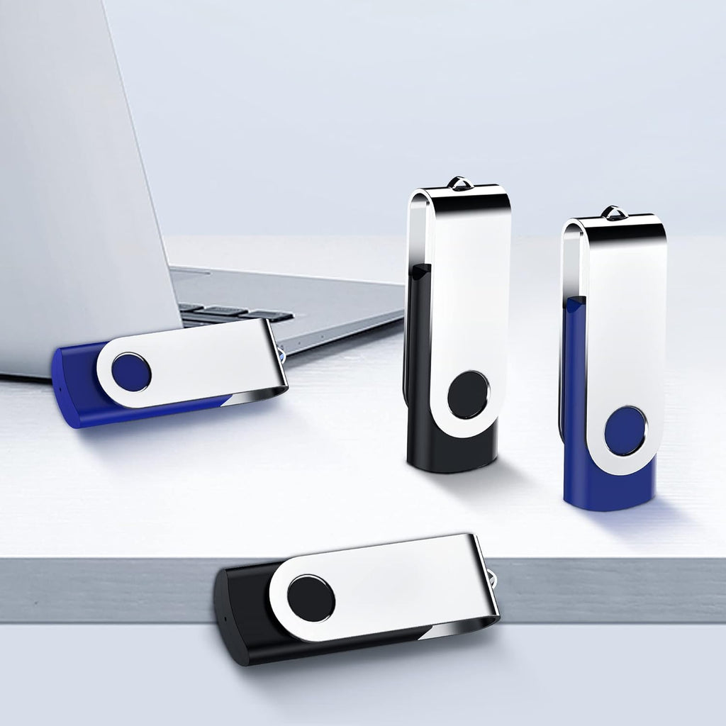 64GB USB 2.0 Flash Drive 10 Pack (Black, Blue) Q729