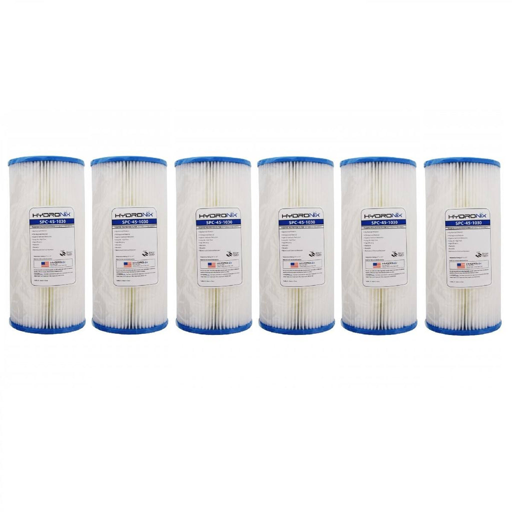 4.5 x 10-30 Micron Sediment Pleated Water Filter (6 Pack) Y17648