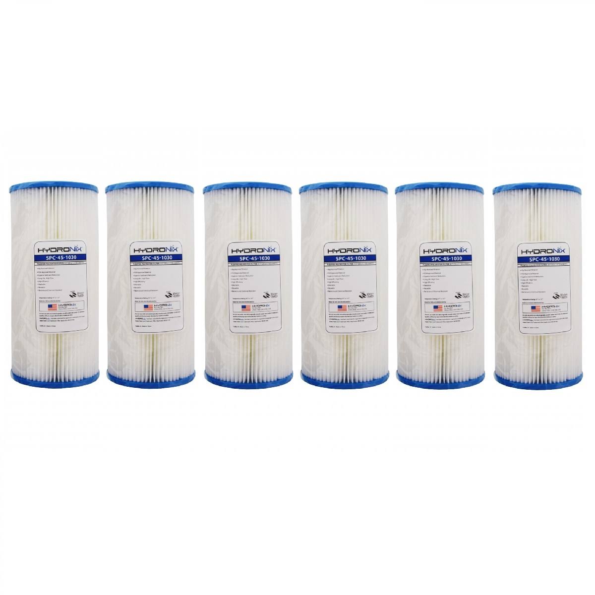 4.5 x 10-30 Micron Sediment Pleated Water Filter (6 Pack) Y17648