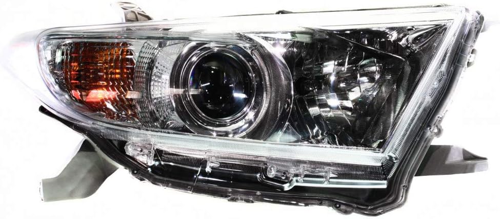 Passenger Side Headlight Assembly for Toyota Highlander 2010 Sport Model D172