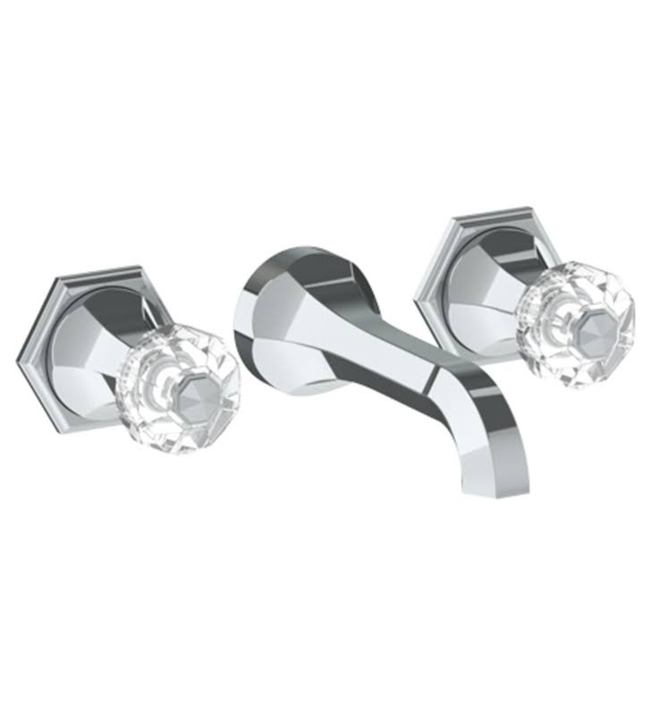 Satin PVD Brass Wall Mounted 3 Hole Lavatory Set D5057