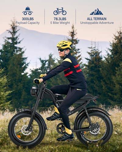 1500W Electric Bike with Full Suspension, 20" Fat Tire, 31.2AH Battery H5515