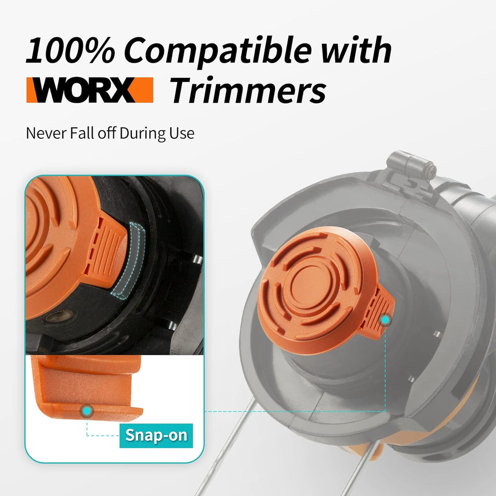 3 Pack Trimmer Replacement Spool Cap Covers O71296