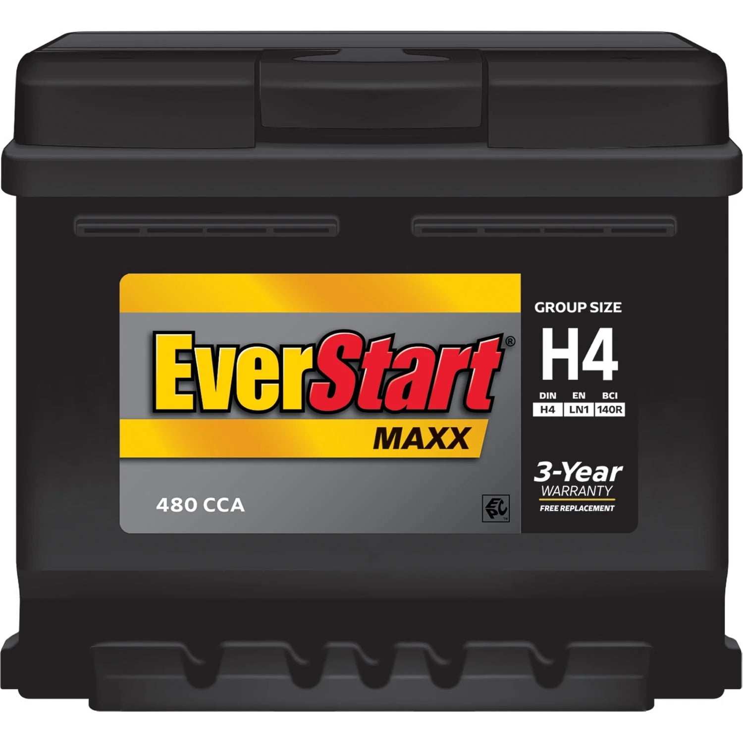 Group Size H4 12 Volt 480 CCA Lead Acid Automotive Battery E21360
