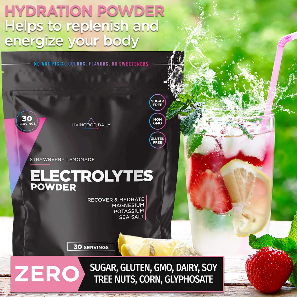 Sugar-Free Strawberry Lemonade Electrolyte Powder W161