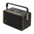 Retro Style Smart Home Speaker with Wi-Fi, Bluetooth and Voice Assistants (Black/Gold) B696344