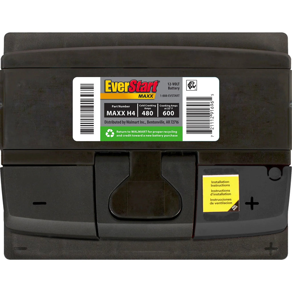 Group Size H4 12 Volt 480 CCA Lead Acid Automotive Battery E21360