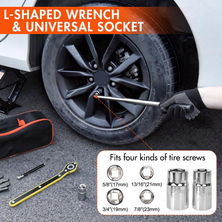 2 Ton Scissor Car Jack Kit with Lug Wrench T9690