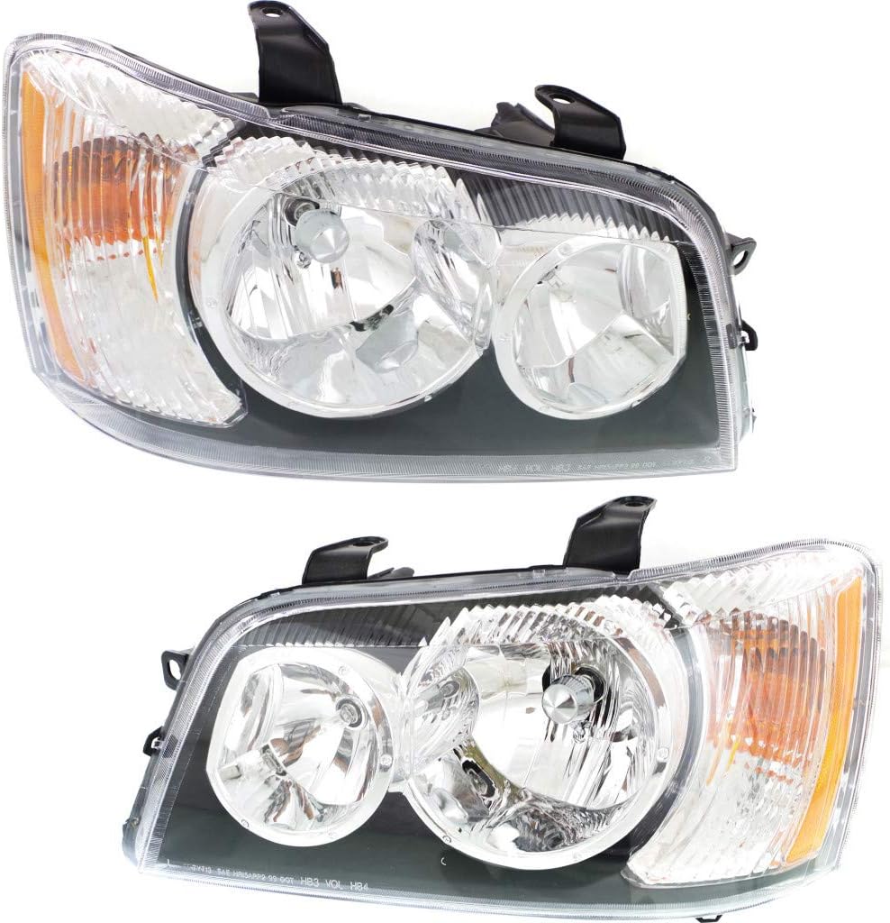 2001 2002 2003 Toyota Highlander Headlight Assembly Driver and Passenger Side D89691
