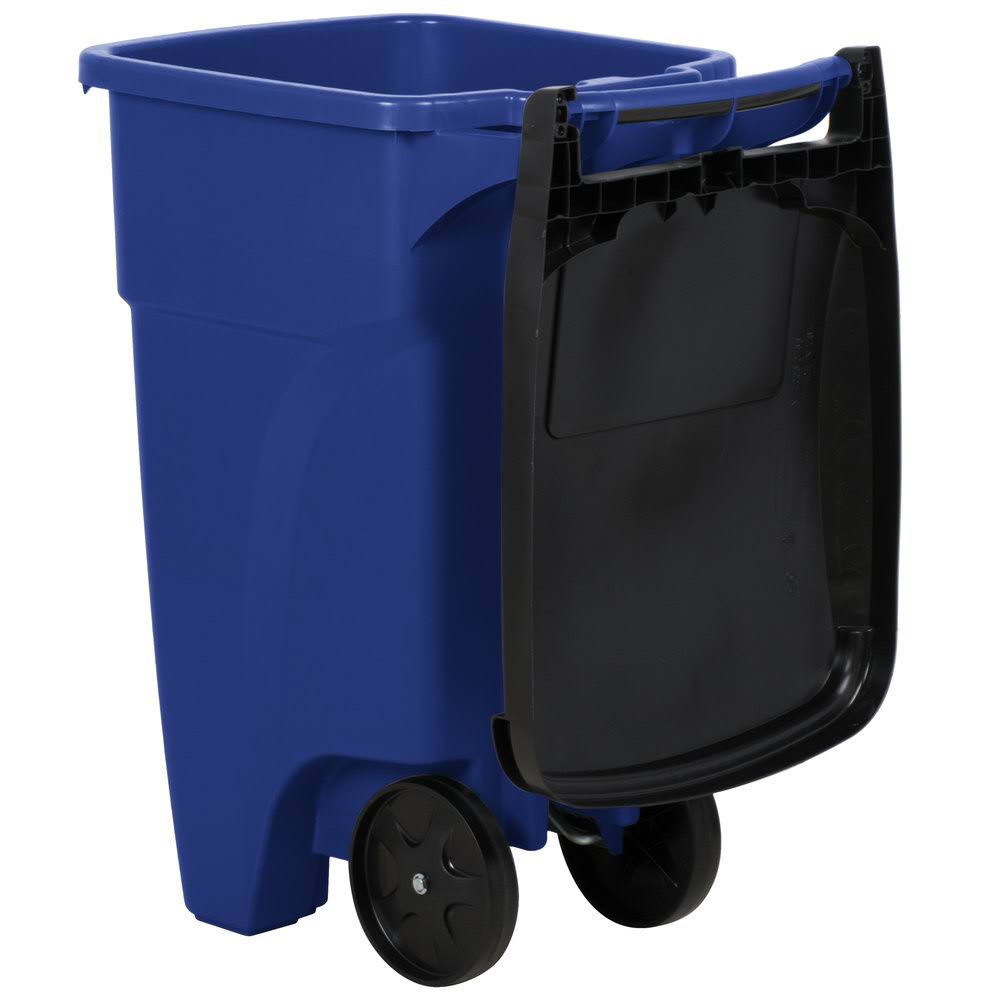32 Gallon Gray Rollout Trash Container with Lid G93072