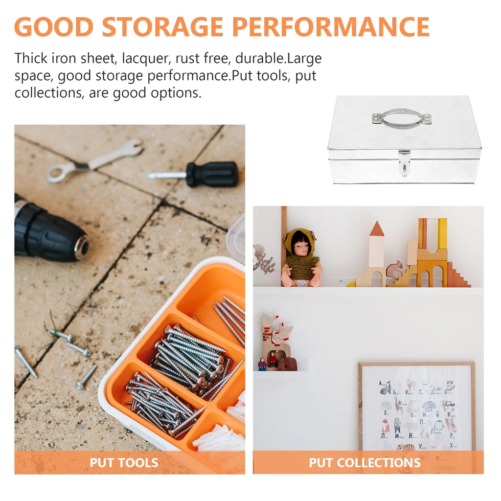 Aluminum Hard Case Storage Tin Box J9993