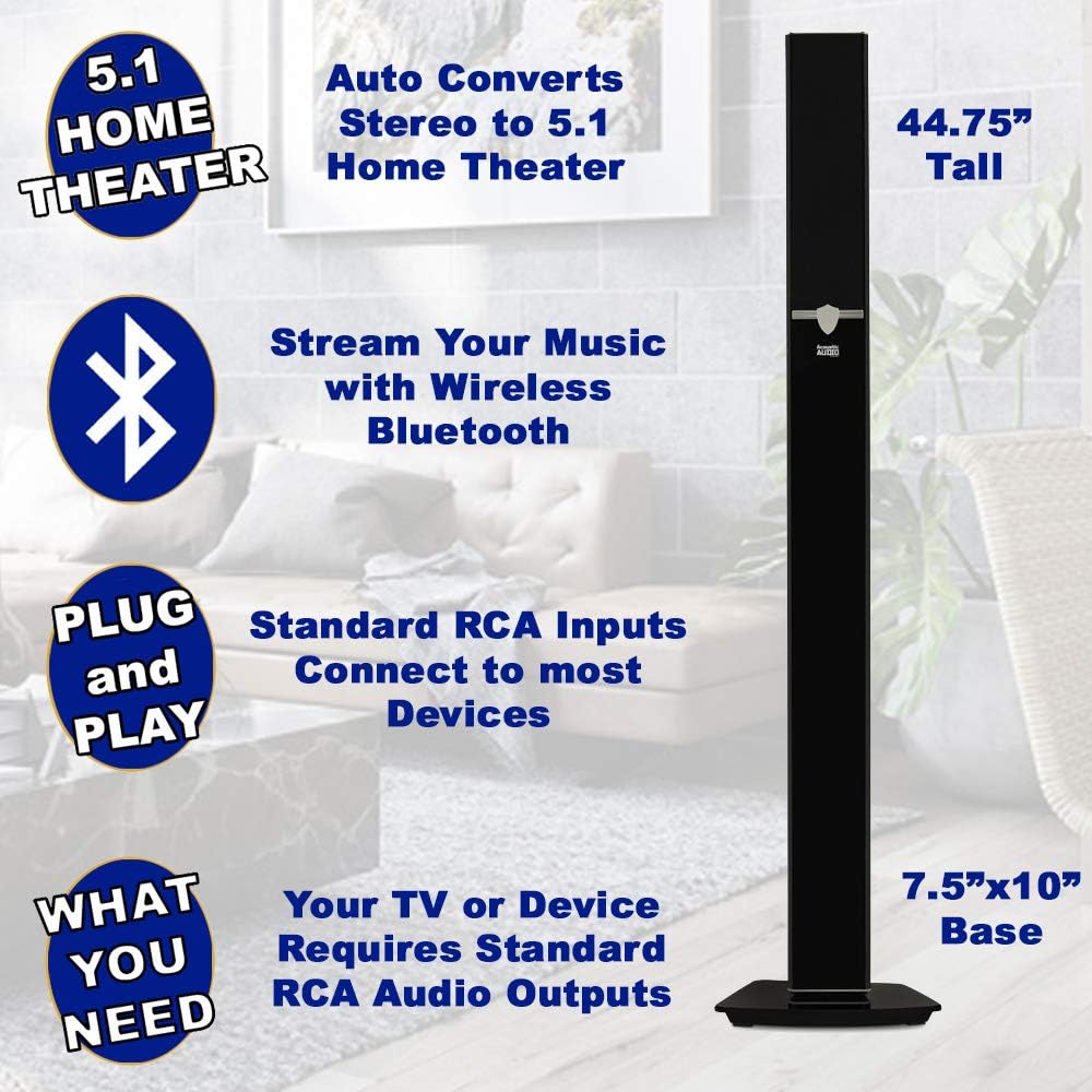 Bluetooth Tower 5.1 Speaker System F249