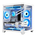 White AMD Ryzen 7 5700X RTX 4070 Super 12G 32GB DDR4 RAM 1TB M.2 PCIE SSD 1TB SATA SSD Windows 11 Pro 64-bit Desktop Computer Y884