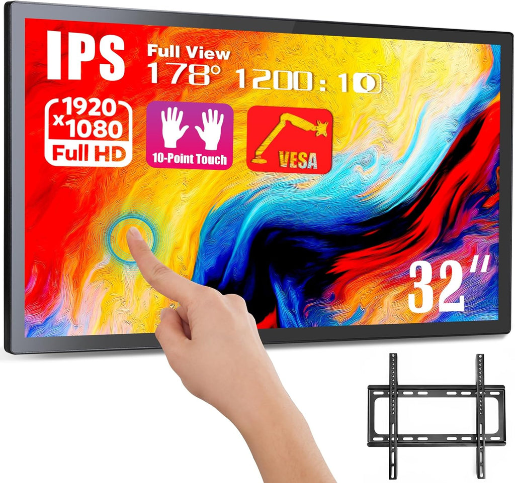 32 inch Capacitive Multi-Touch Screen Industrial Monitor with Built-in Speakers R3567