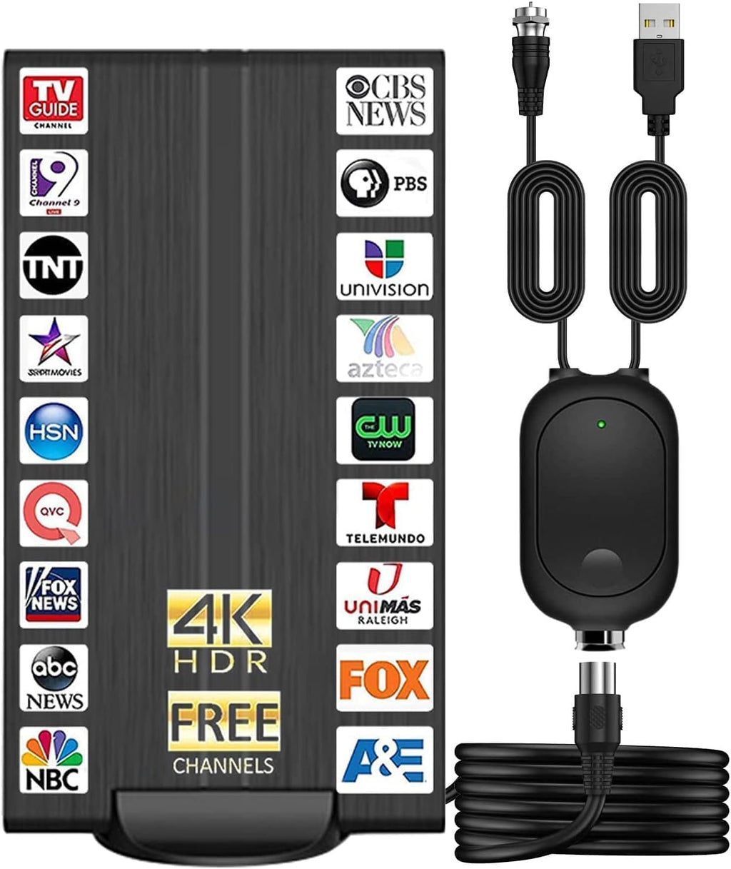 Digital TV Antenna with Amplifier up to 500+ Miles Range D24364
